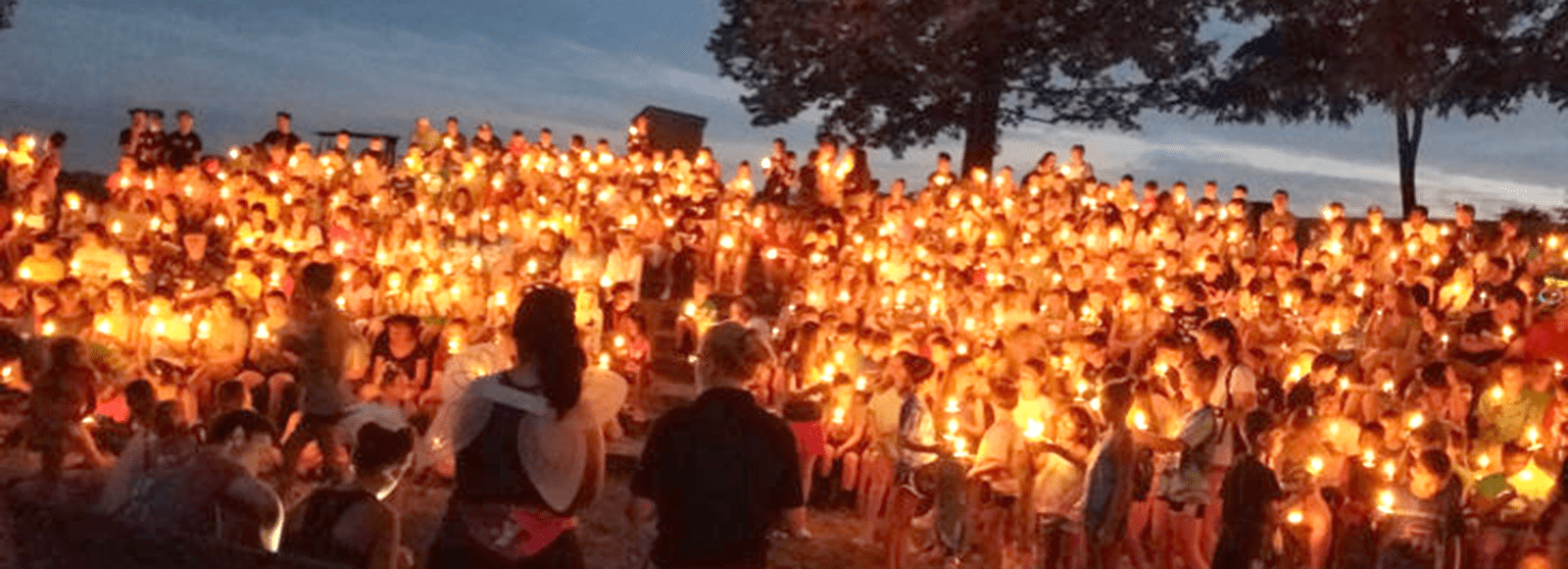 campers light up the night - Camp Ernst